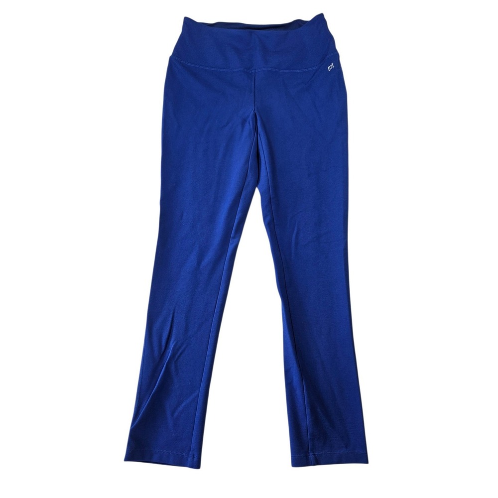 Liz Claiborne Womens Royal Blue High Waisted Zipper Pocket Leggings Size M
